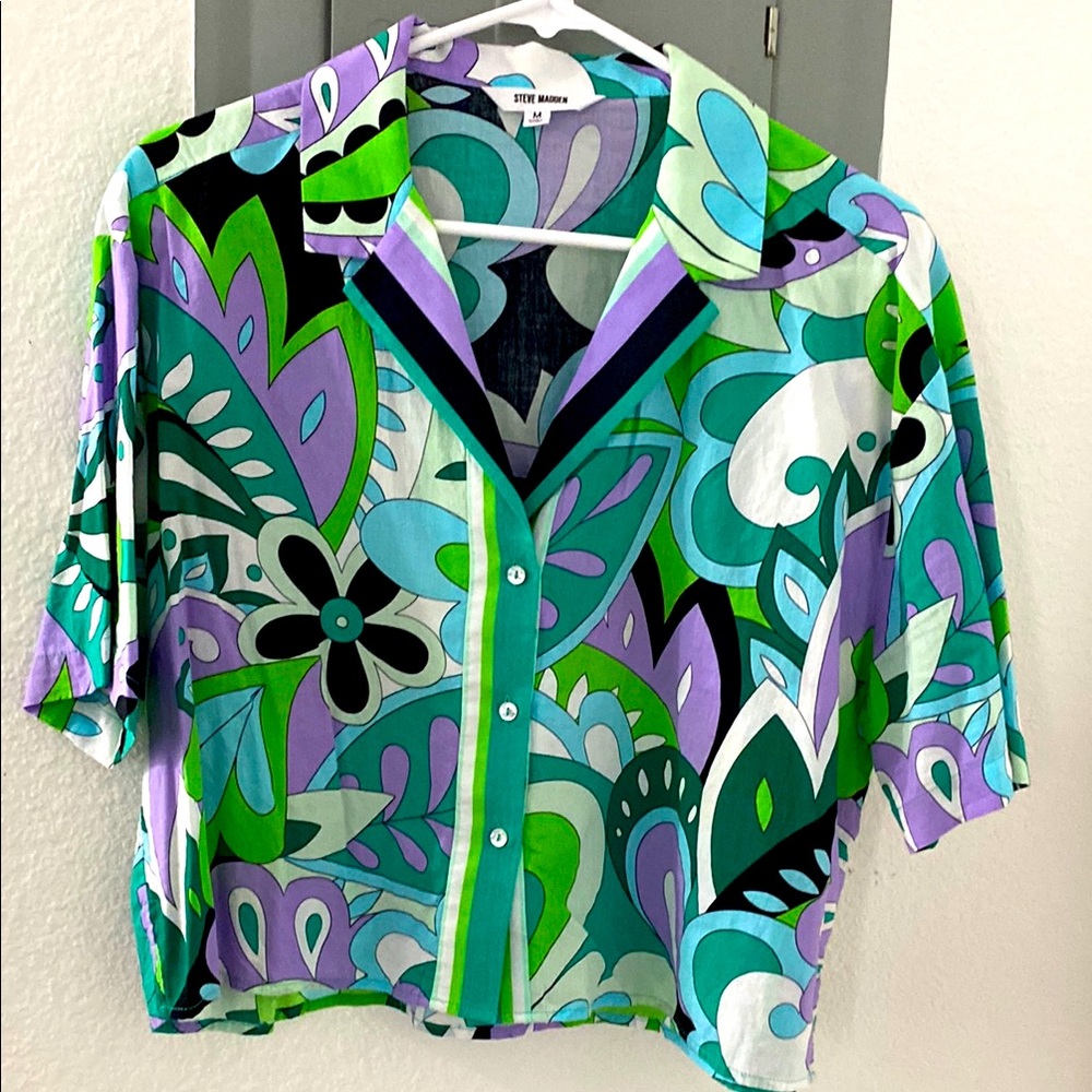 Multicolor with unique patters, compare to Emilio Pucci
